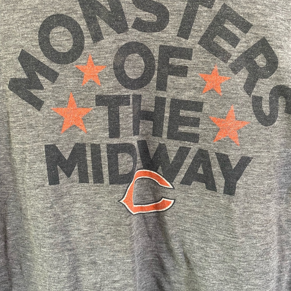 ‘47 brand NFL Chicago Bears Gray 'Monsters of the Midway'‎ Short Sleeve Tee sz M